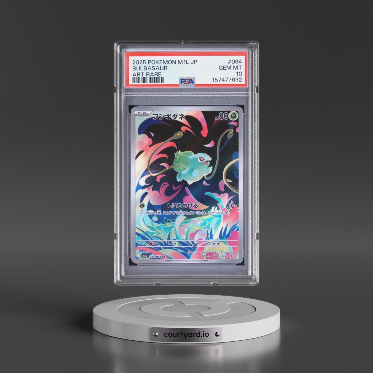 2025 Pokémon M1l-Mega Brave #064 Bulbasaur - Art Rare (PSA 10 GEM MINT)