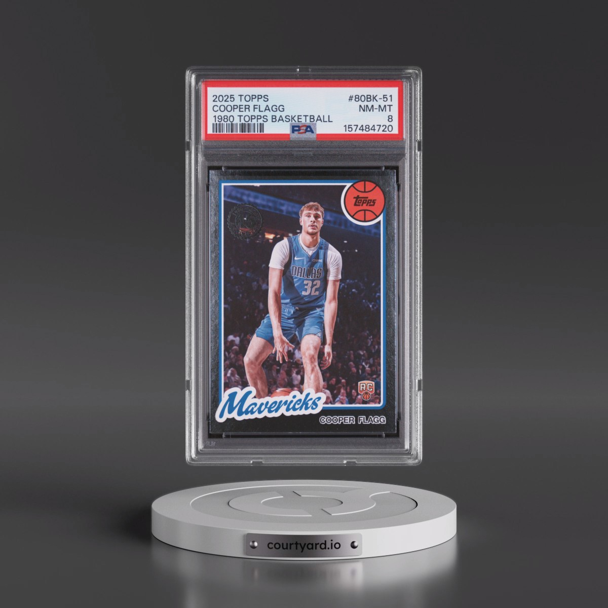 2025 Topps 1980-81 Topps Basketball #80BK-51 Cooper Flagg (PSA 8 NM-MT)