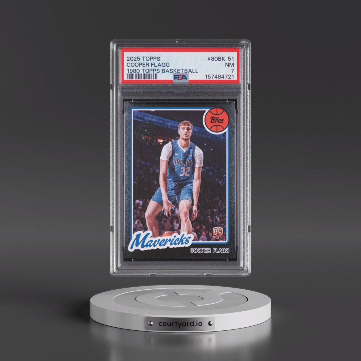 2025 Topps 1980-81 Topps Basketball #80BK-51 Cooper Flagg (PSA 7 NM)