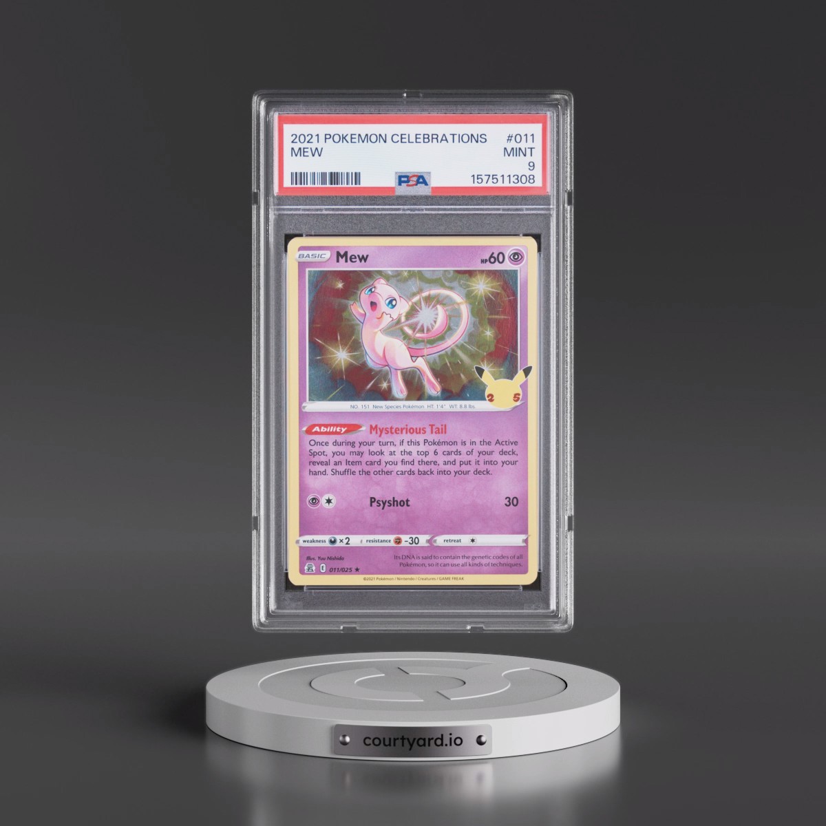 2021 Pokémon Celebrations #011 Mew (PSA 9 MINT)