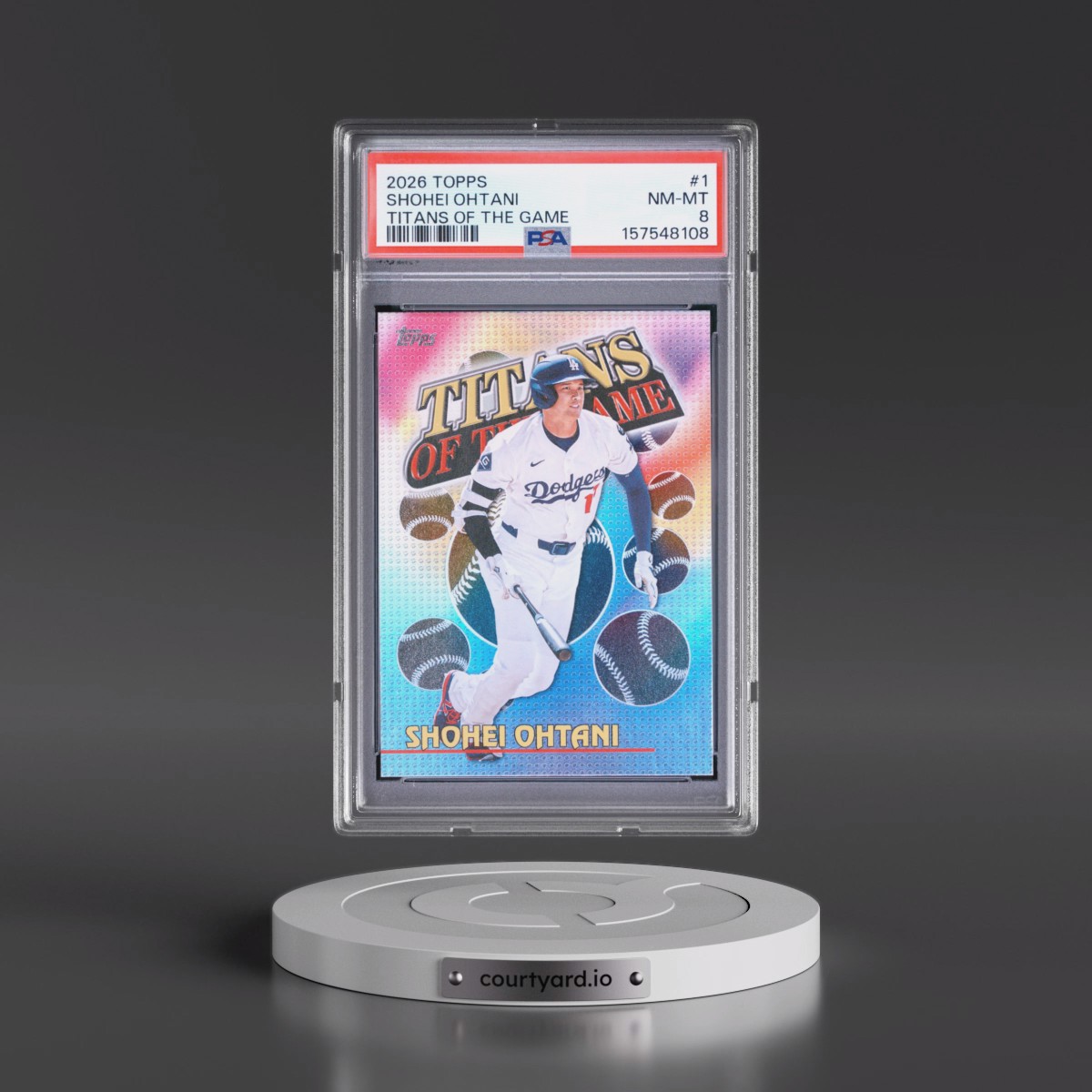 2026 Topps Titans of the Game #1 Shohei Ohtani (PSA 8 NM-MT)