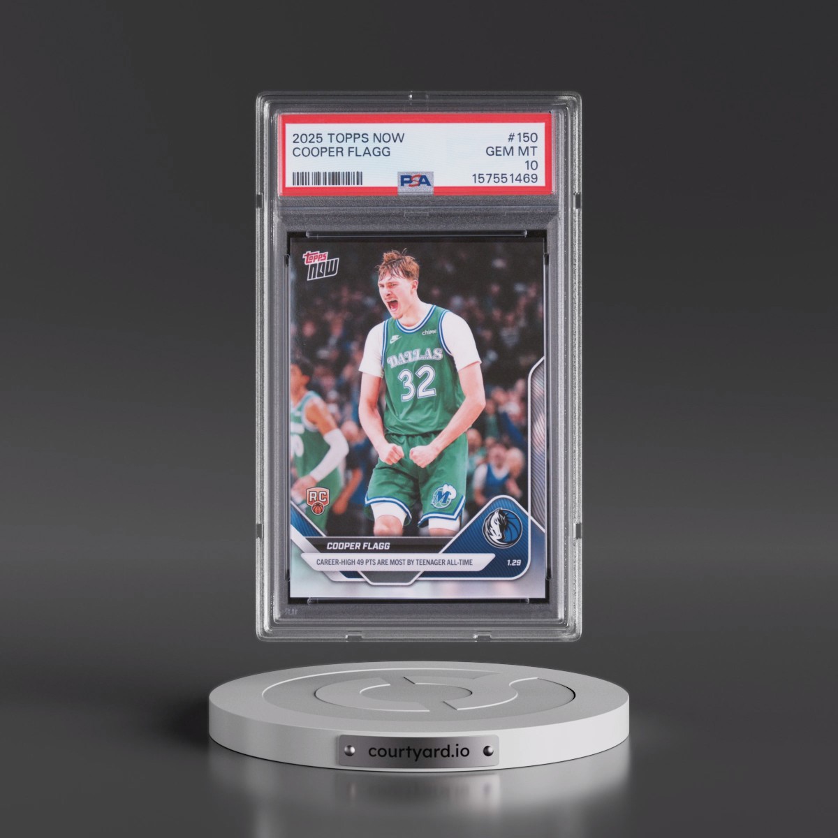 2025 Topps Now #150 Cooper Flagg (PSA 10 GEM MINT)