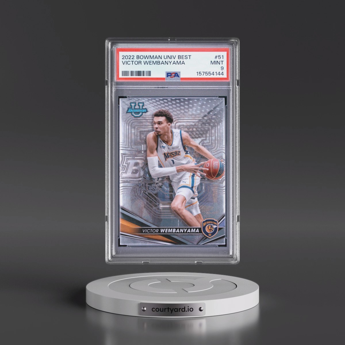 2022 Bowman University Best #51 Victor Wembanyama (PSA 9 MINT)