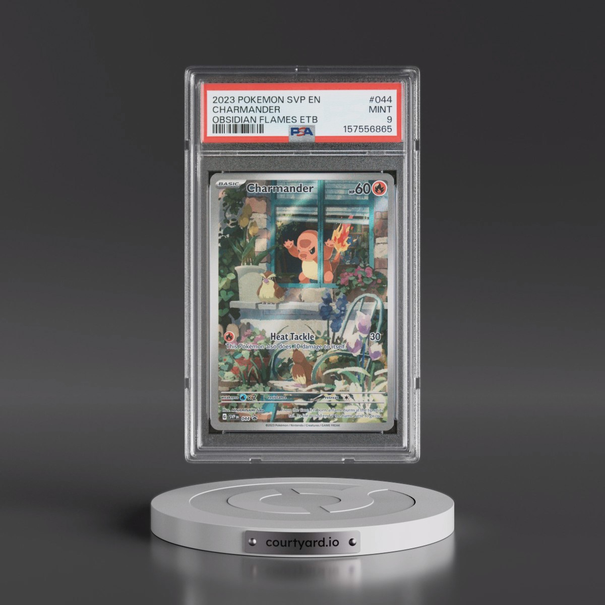 2023 Pokémon Svp EN-SV Black Star Promo #044 Charmander - Obsidian Flames Elite Trainer Box (PSA 9 MINT)