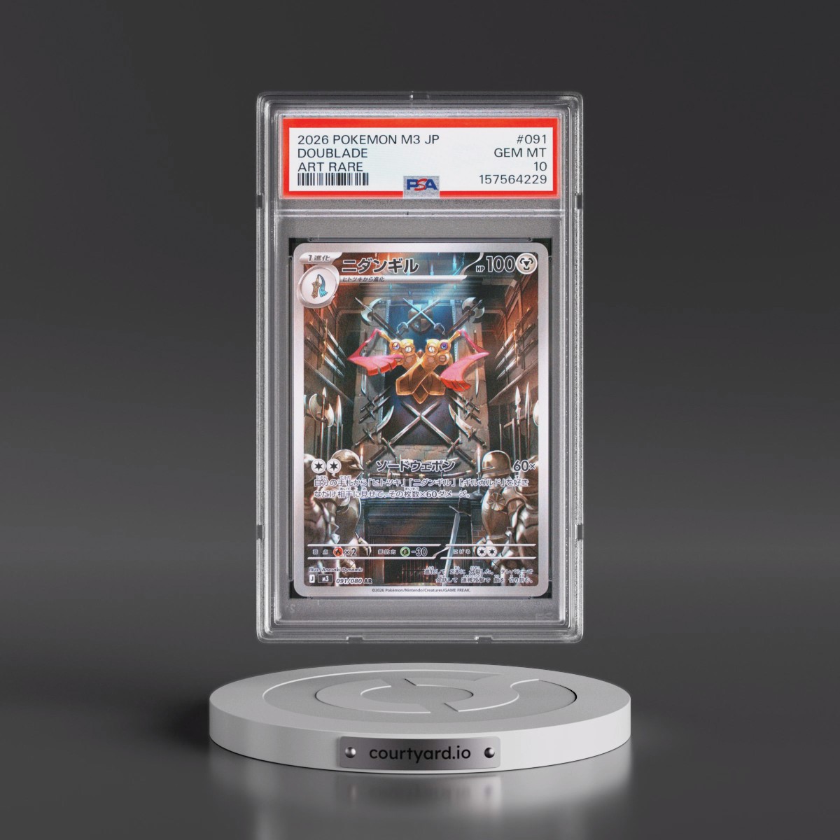 2026 Pokémon M3-Nullifying Zero #091 Doublade - Art Rare (PSA 10 GEM MINT)