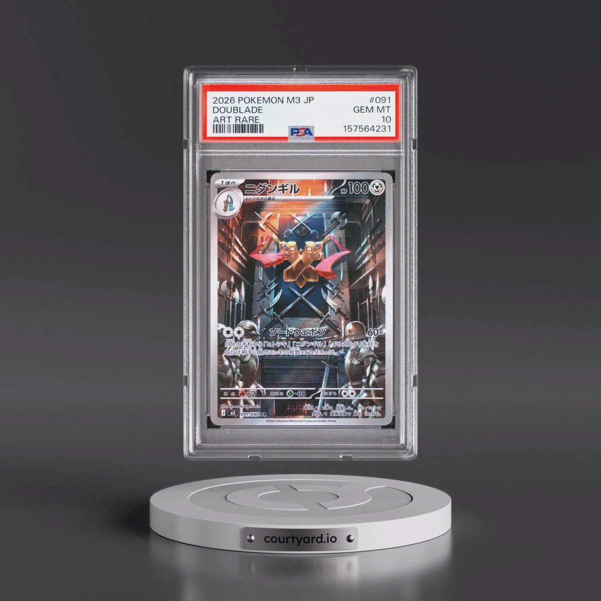 2026 Pokémon M3-Nullifying Zero #091 Doublade - Art Rare (PSA 10 GEM MINT)
