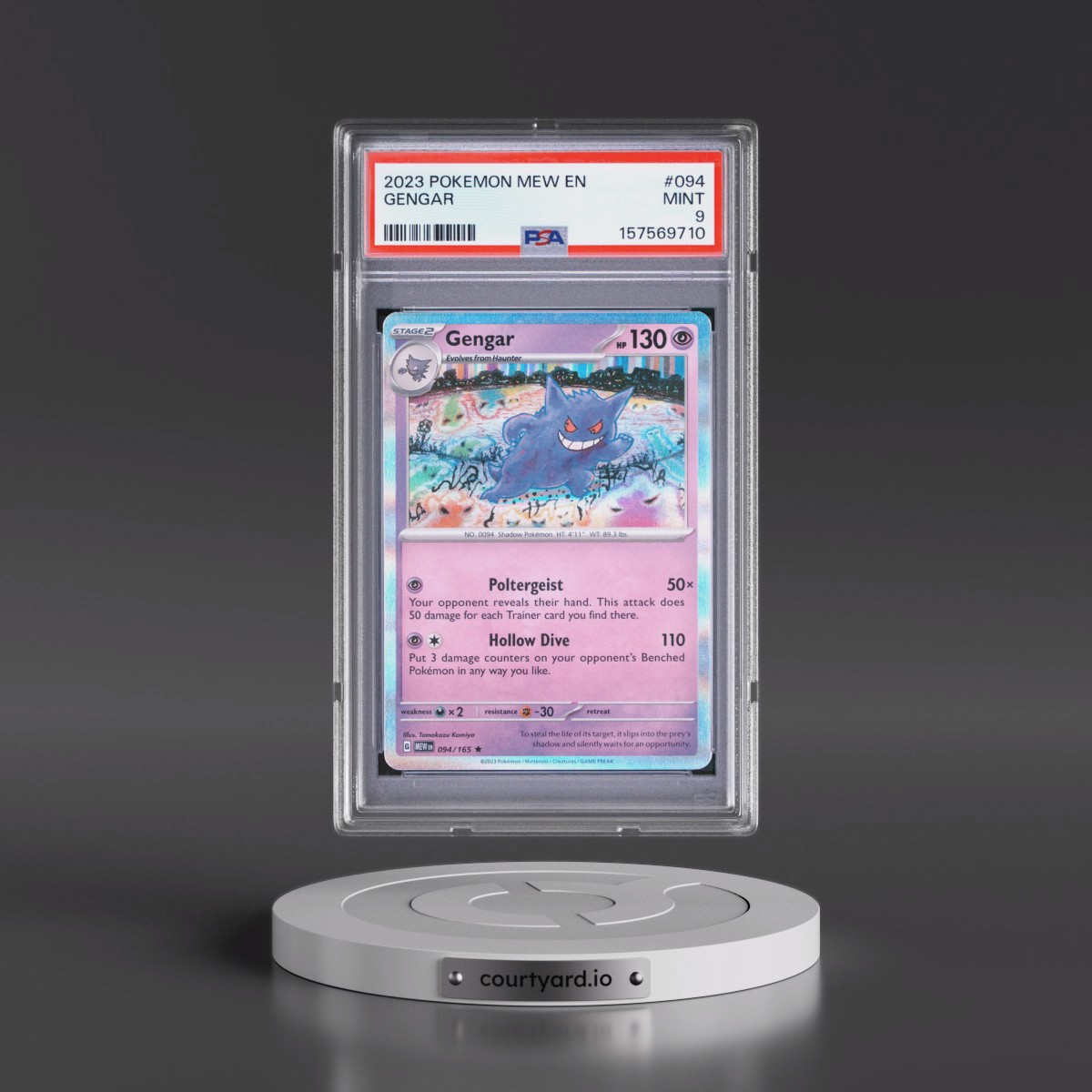2023 Pokémon Mew EN-151 #094 Gengar (PSA 9 MINT)
