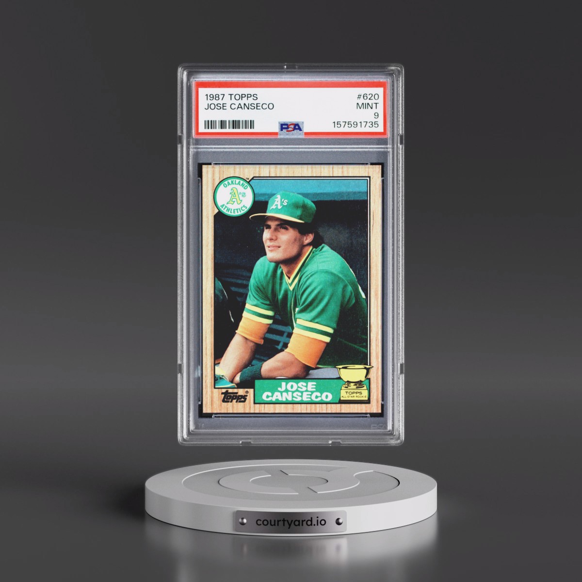 1987 Topps #620 Jose Canseco (PSA 9 MINT)