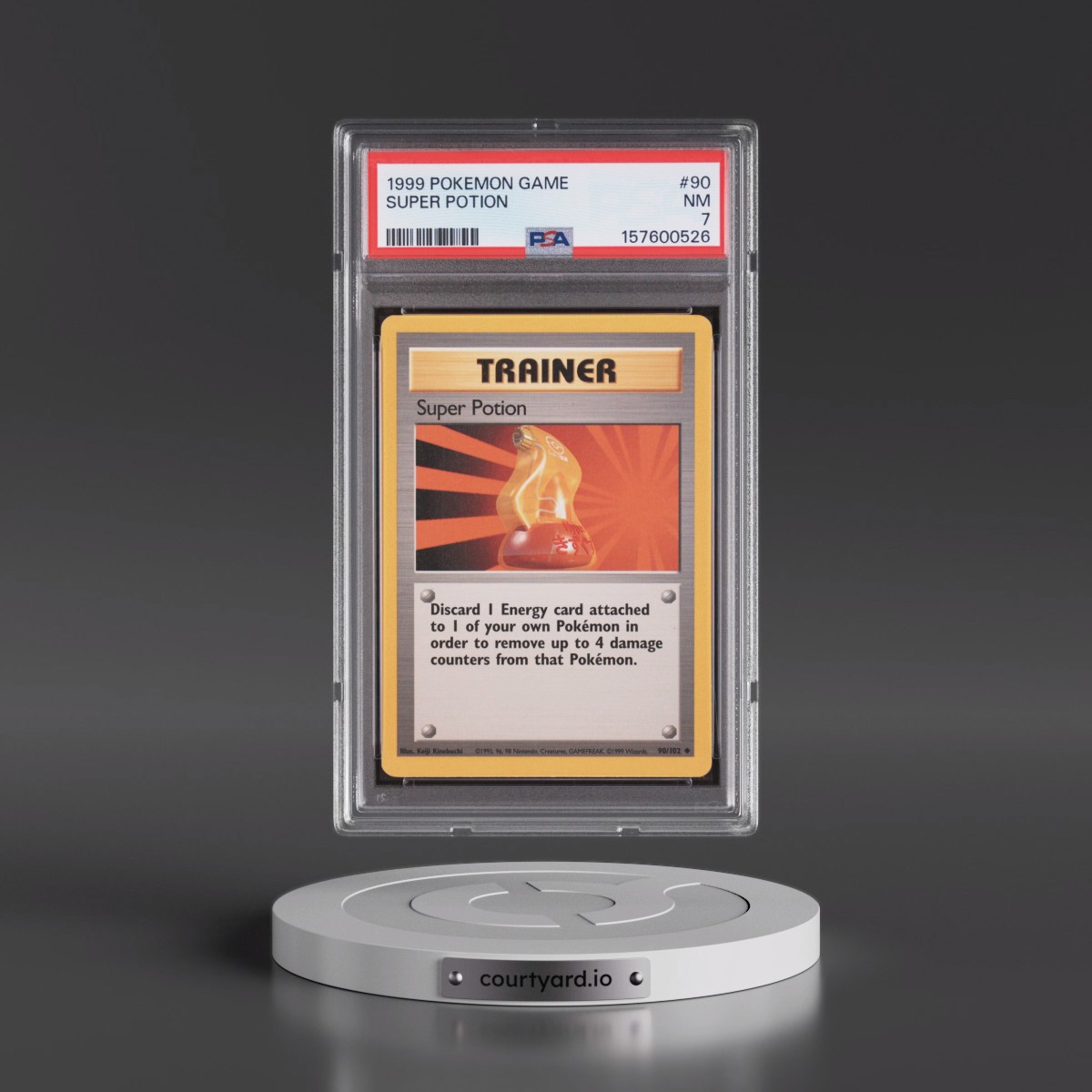 1999 Pokémon Game #90 Super Potion (PSA 7 NM)