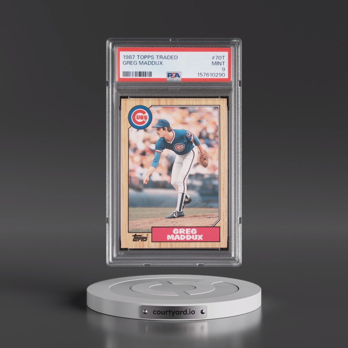 1987 Topps Traded #70T Greg Maddux (PSA 9 MINT)