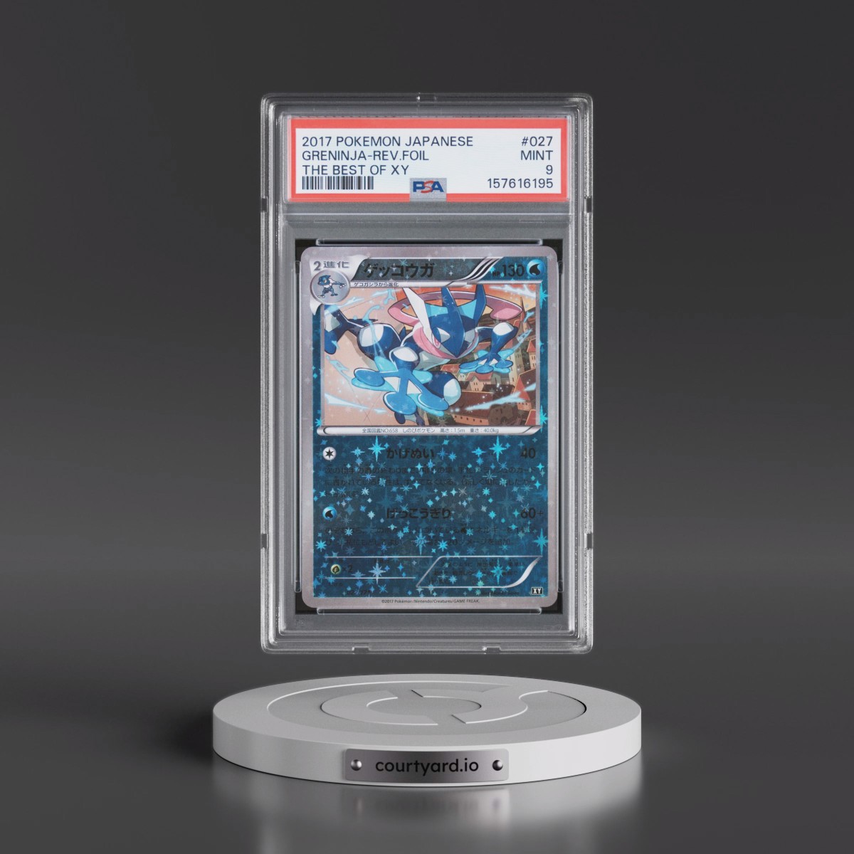 2017 Pokémon the Best of XY #027 Greninja - Reverse Foil (PSA 9 MINT)
