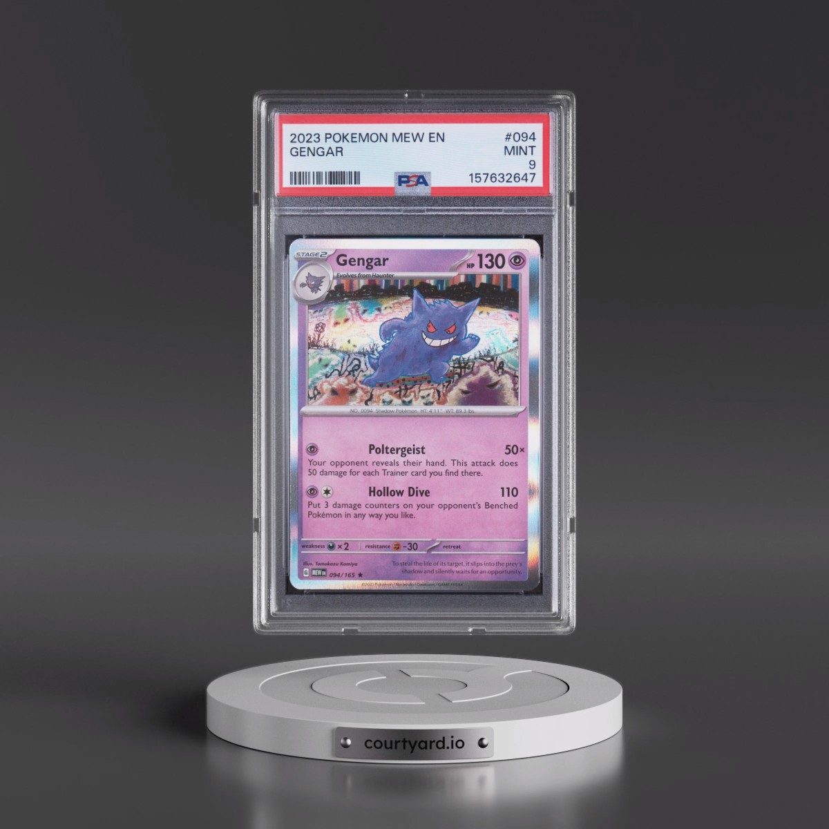 2023 Pokémon Mew EN-151 #094 Gengar (PSA 9 MINT)