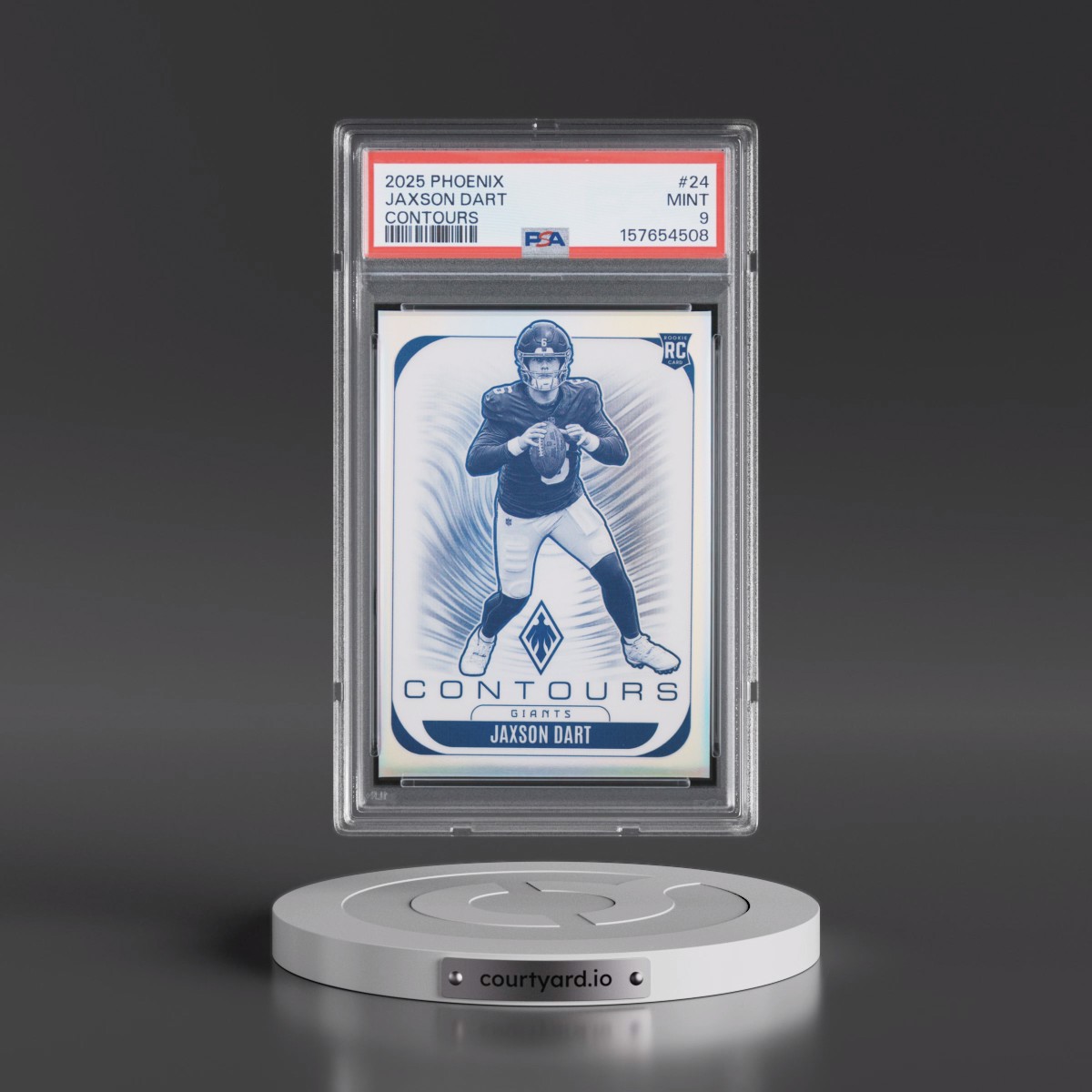 2025 Panini Phoenix Contours #24 Jaxson Dart (PSA 9 MINT)