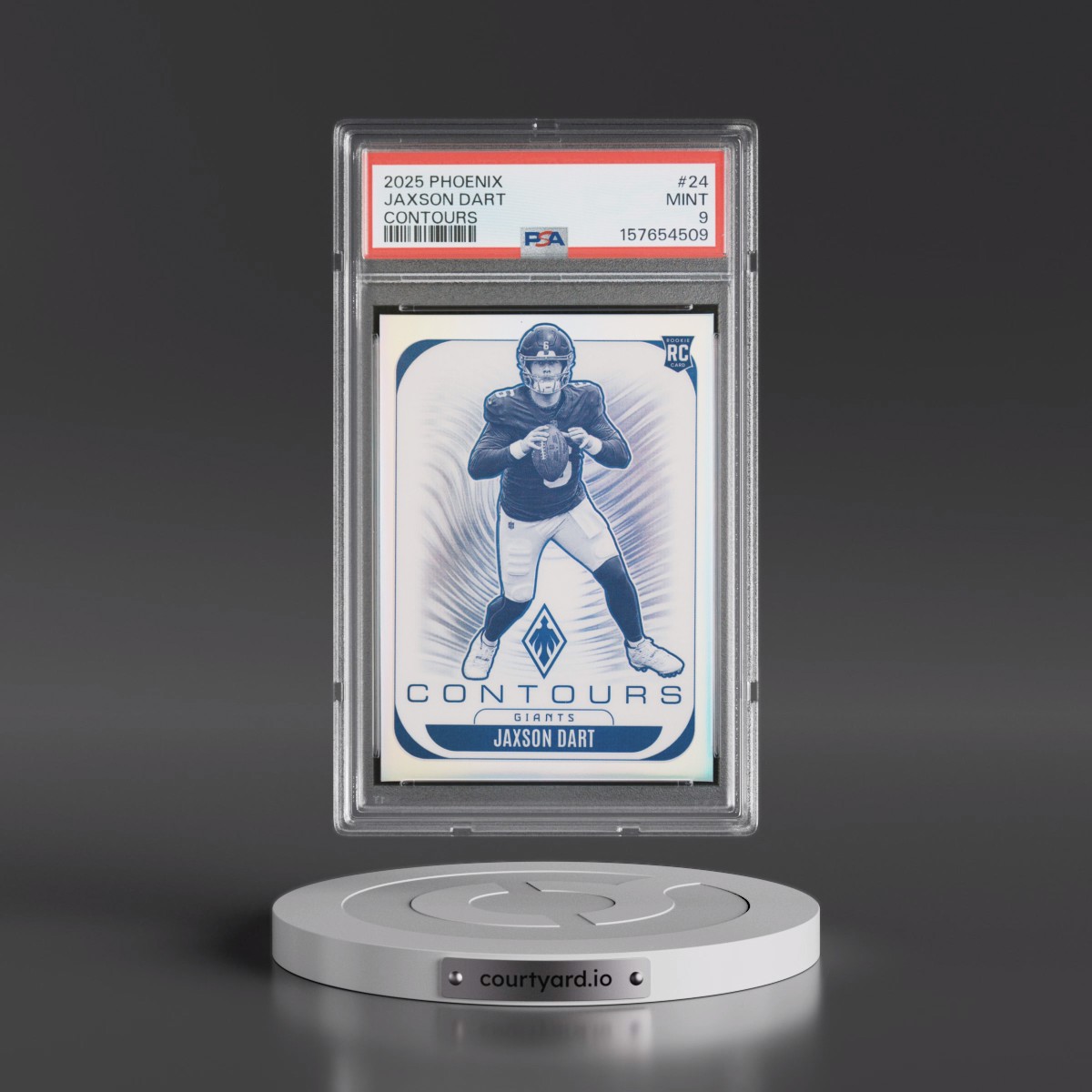 2025 Panini Phoenix Contours #24 Jaxson Dart (PSA 9 MINT)