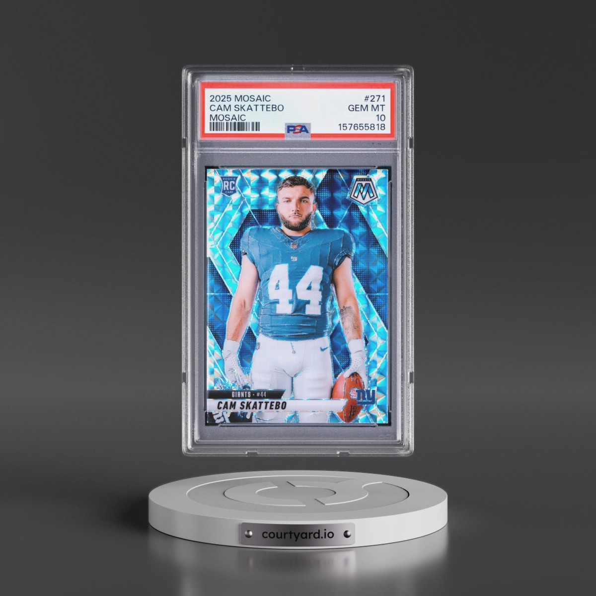 2025 Panini Mosaic #271 Cam Skattebo - Mosaic (PSA 10 GEM MINT)