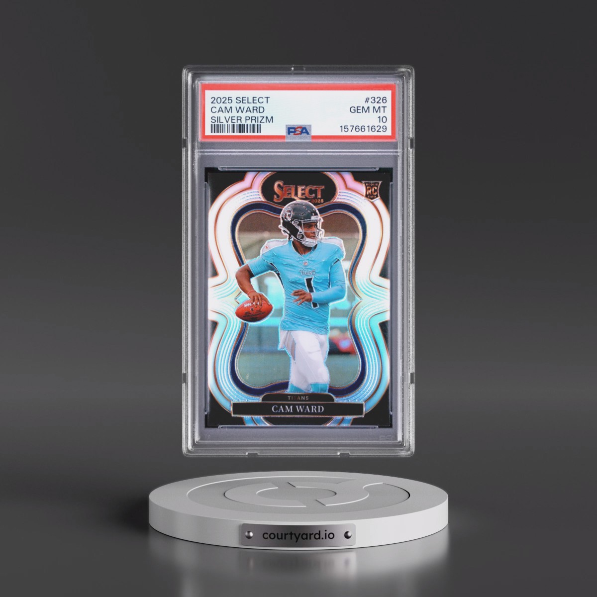 2025 Panini Select Cam Ward - Silver Prizm #326 PSA 10