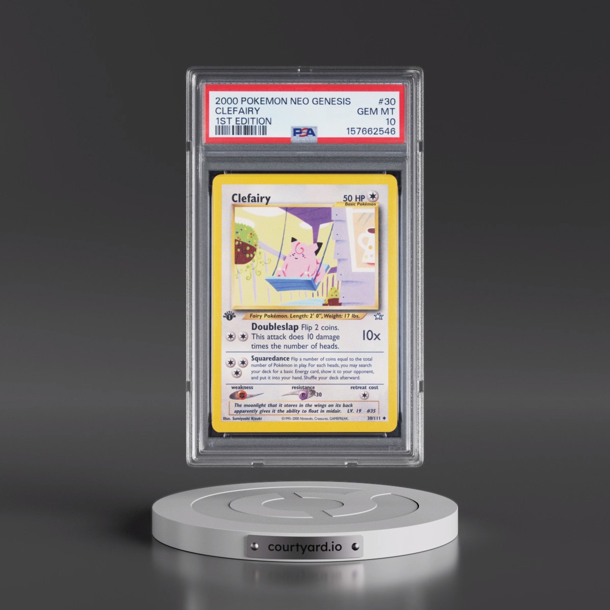 2000 Pokémon Neo Genesis Clefairy - 1st Edition #30 PSA 10