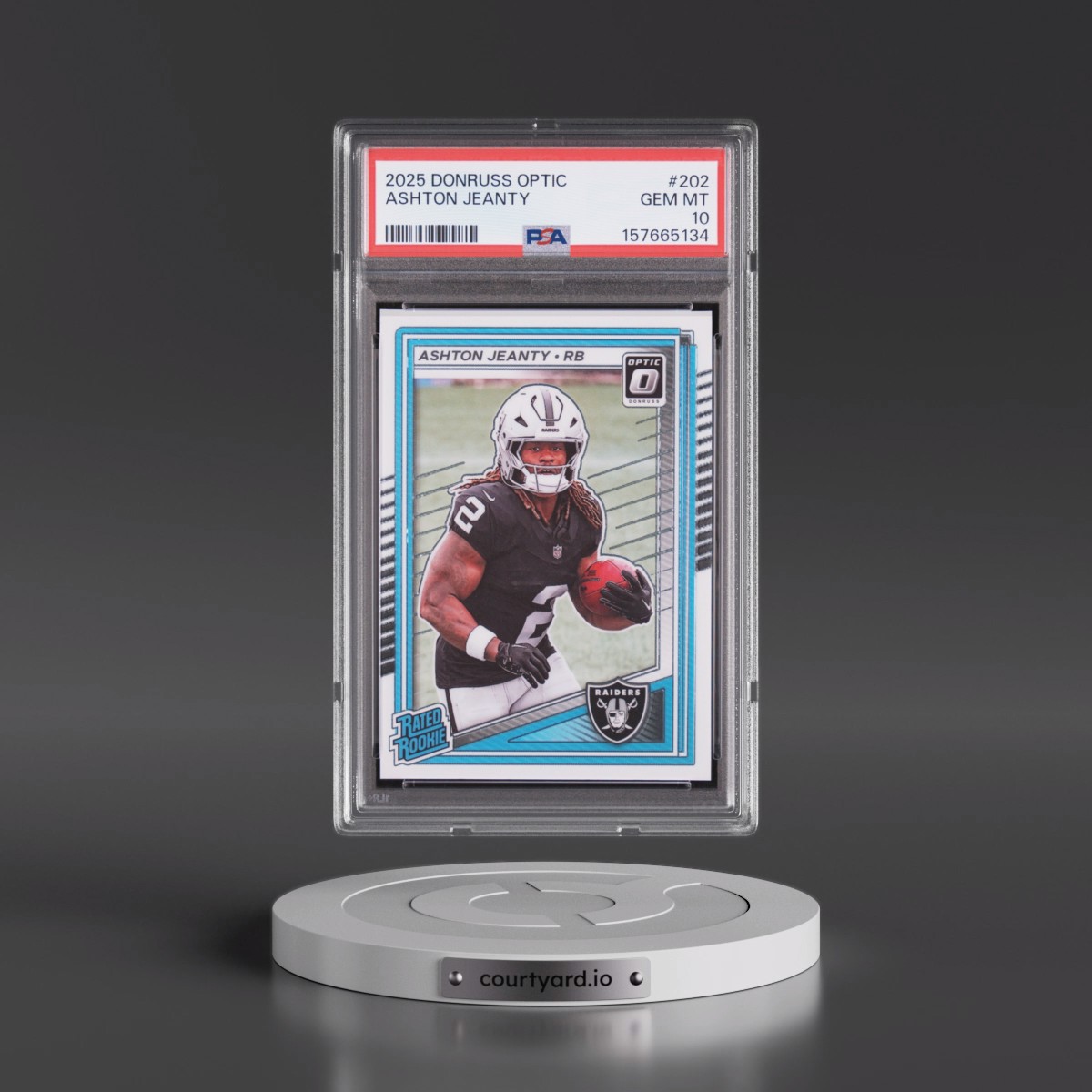 2025 Panini Donruss Optic Ashton Jeanty #202 PSA 10