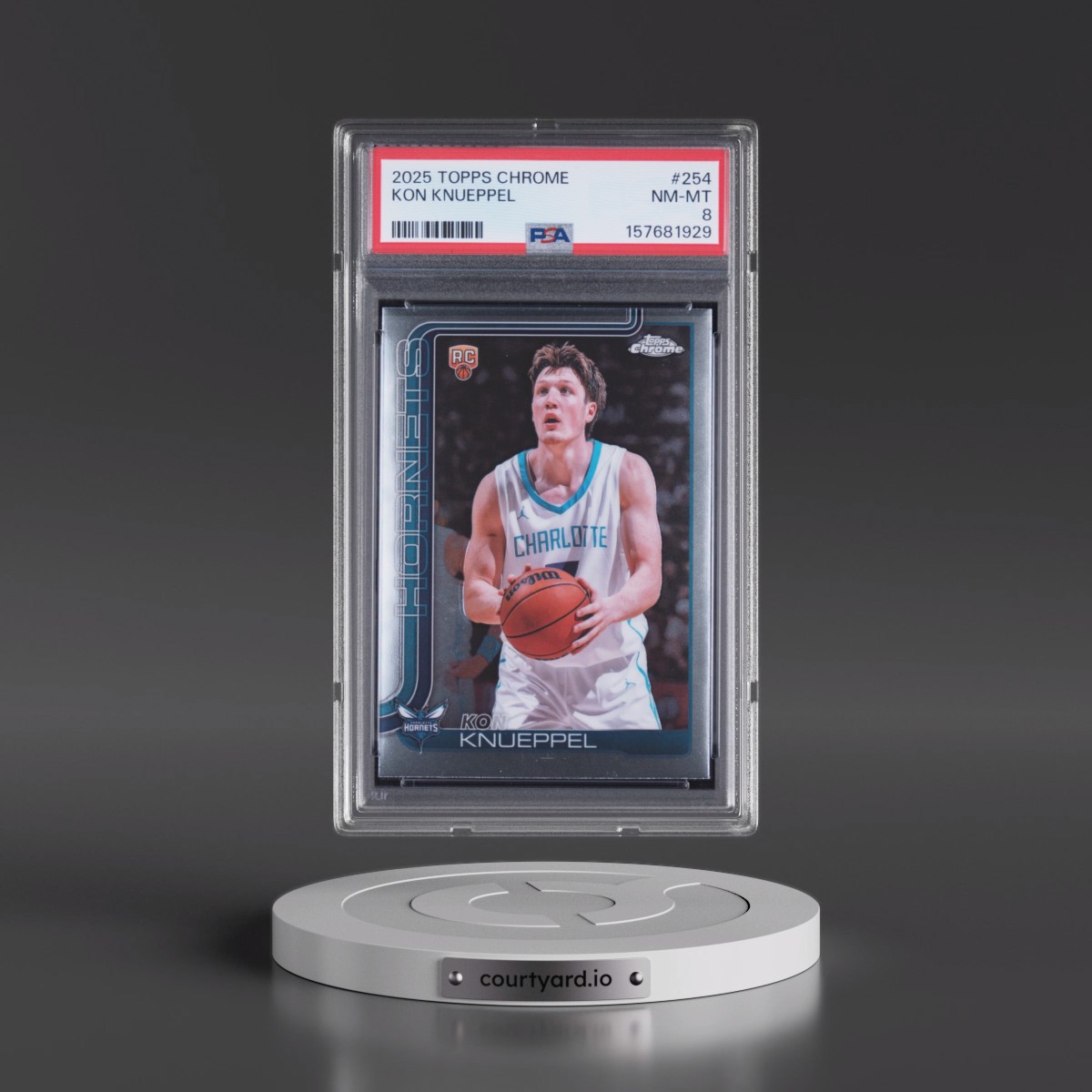 2025 Topps Chrome #254 Kon Knueppel (PSA 8 NM-MT)