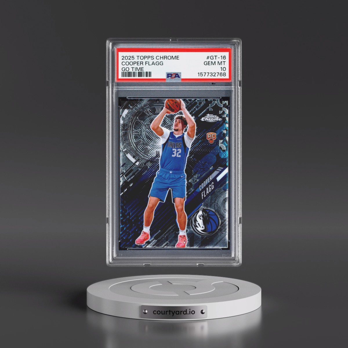 2025 Topps Chrome Go Time #GT-16 Cooper Flagg (PSA 10 GEM MINT)