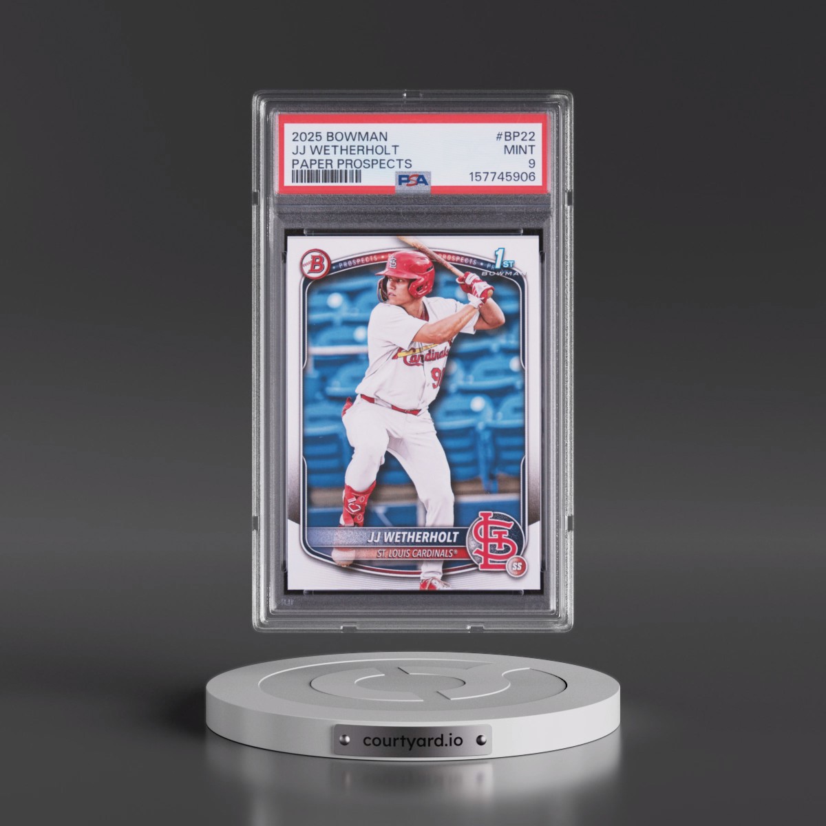 2025 Bowman Paper Prospects JJ Wetherholt #BP22 PSA 9