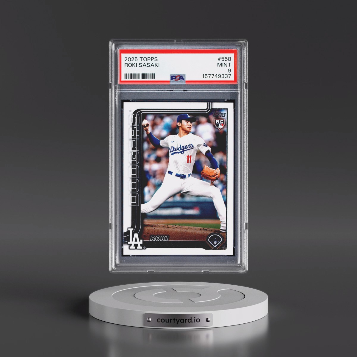 2025 Topps #558 Roki Sasaki (PSA 9 MINT)