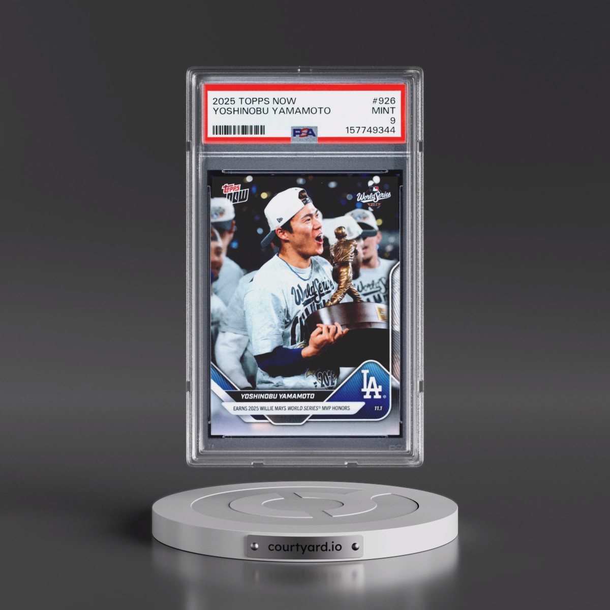 2025 Topps Now #926 Yoshinobu Yamamoto (PSA 9 MINT)