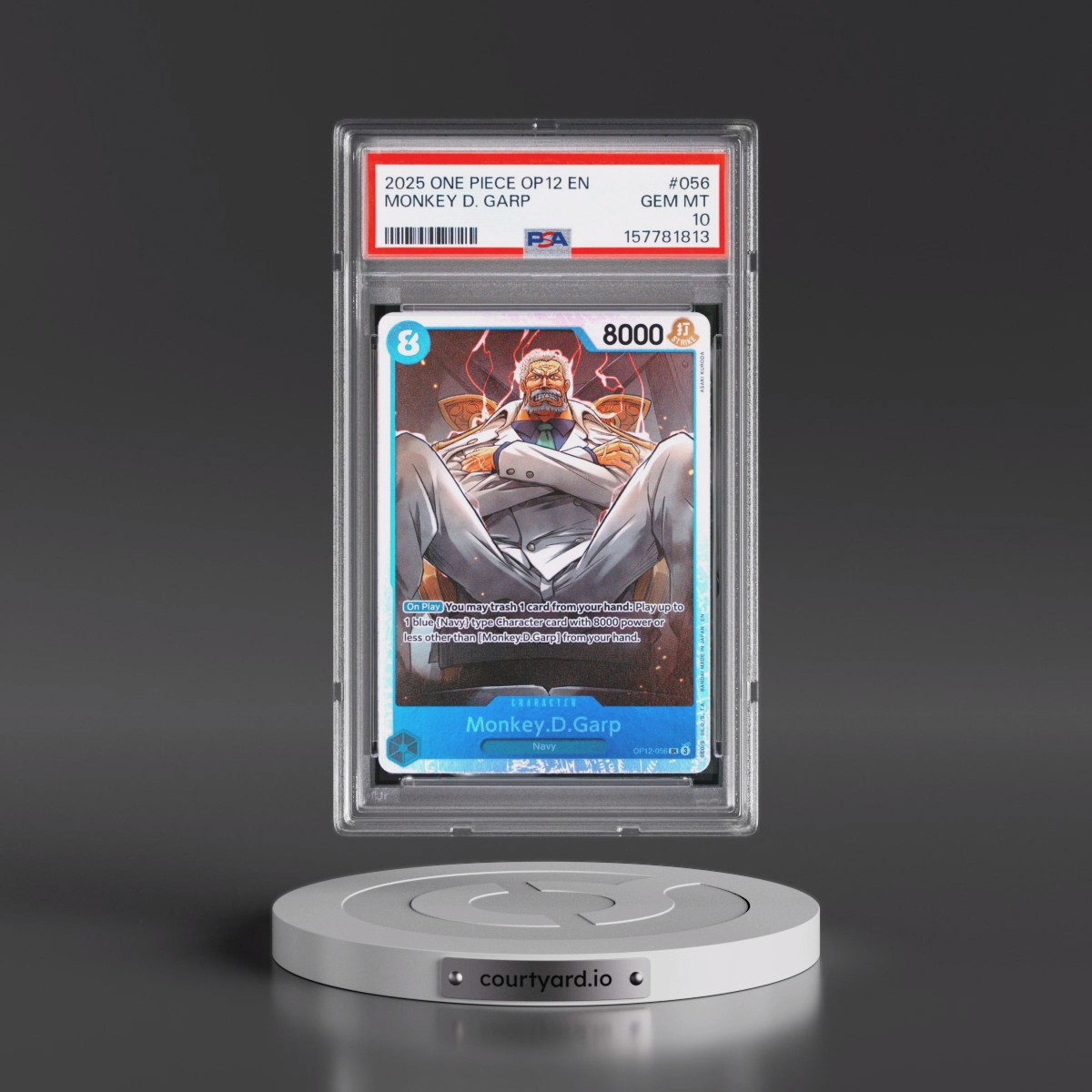 2025 One Piece OP12-Legacy of the Master #056 Monkey D. Garp (PSA 10 GEM MINT)