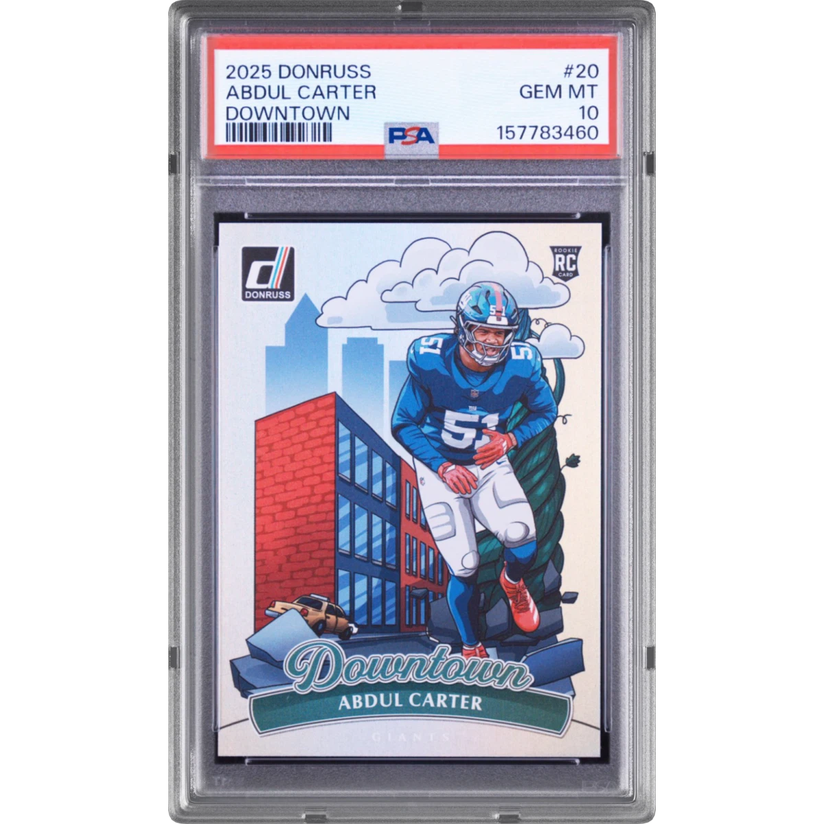 2025 Panini Donruss Downtown #20 Abdul Carter, PSA 10