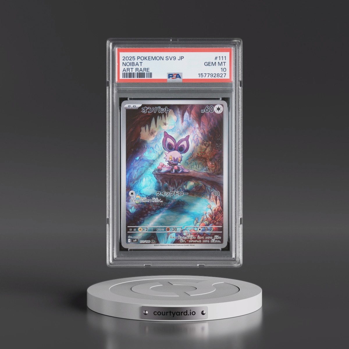 2025 Pokémon SV9-Battle Partners #111 Noibat - Art Rare (PSA 10 GEM MINT)