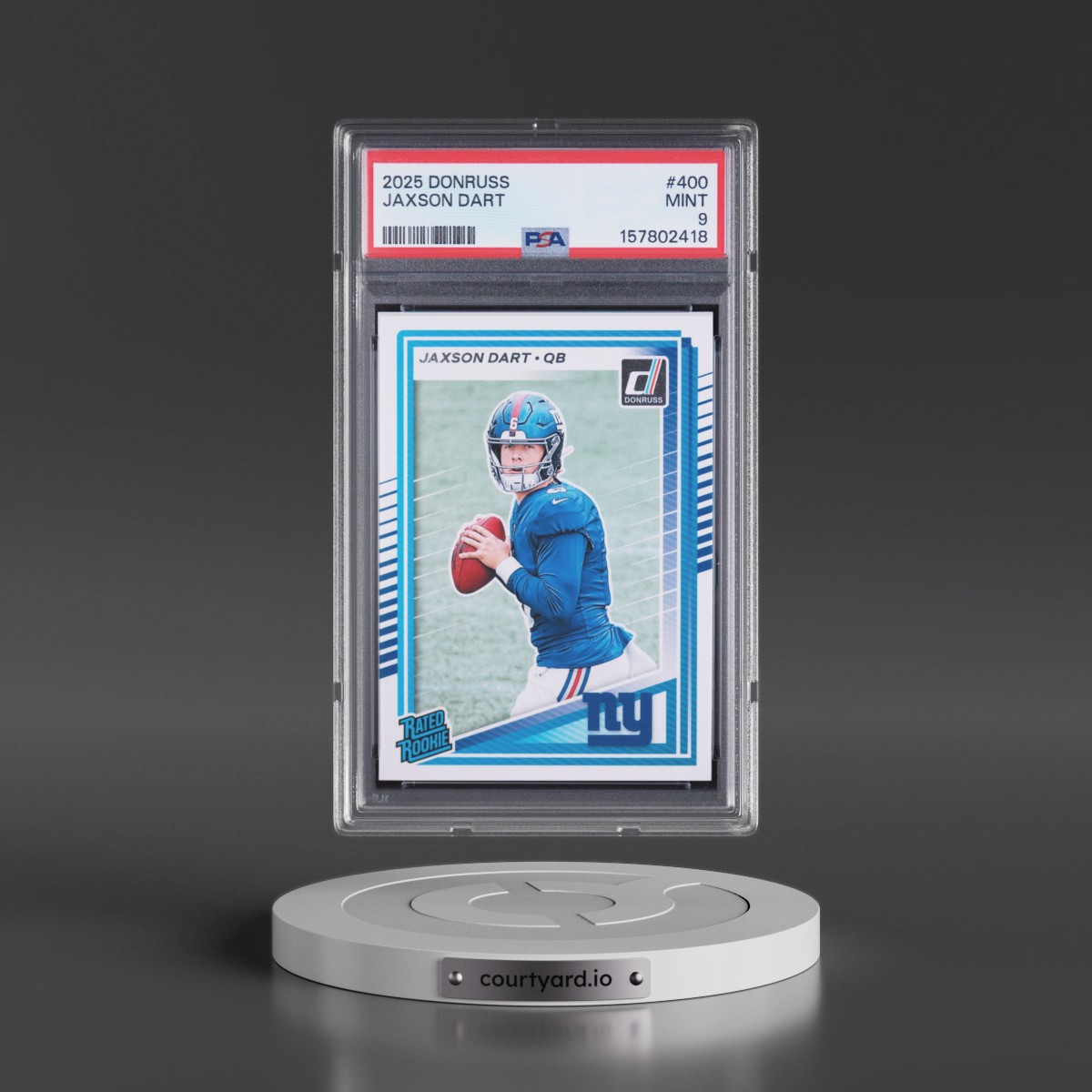 2025 Panini Donruss #400 Jaxson Dart (PSA 9 MINT)