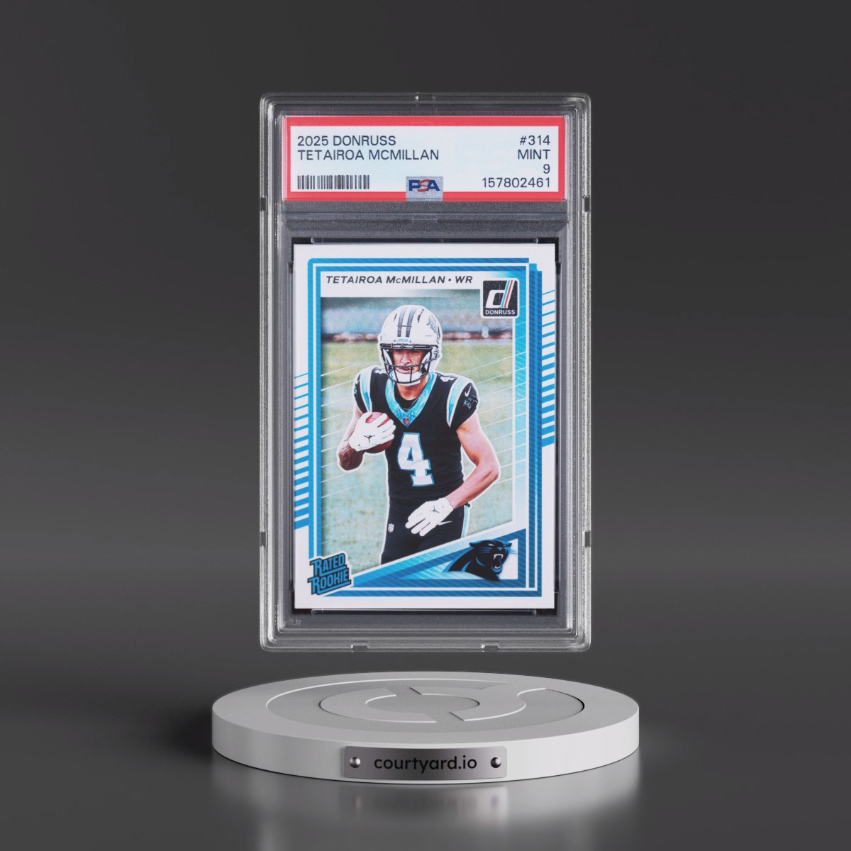 2025 Panini Donruss #314 Tetairoa Mcmillan (PSA 9 MINT)