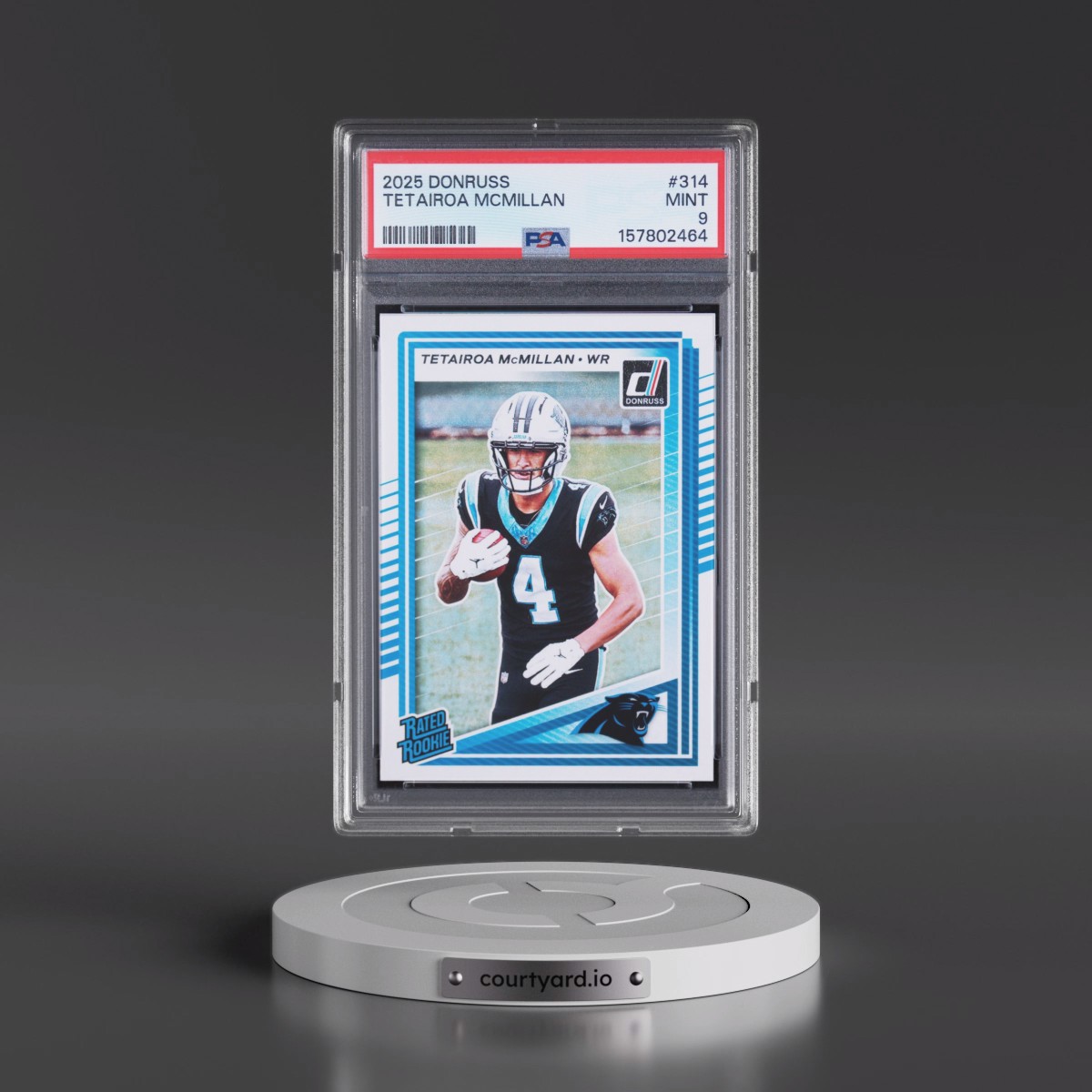 2025 Panini Donruss #314 Tetairoa Mcmillan (PSA 9 MINT)