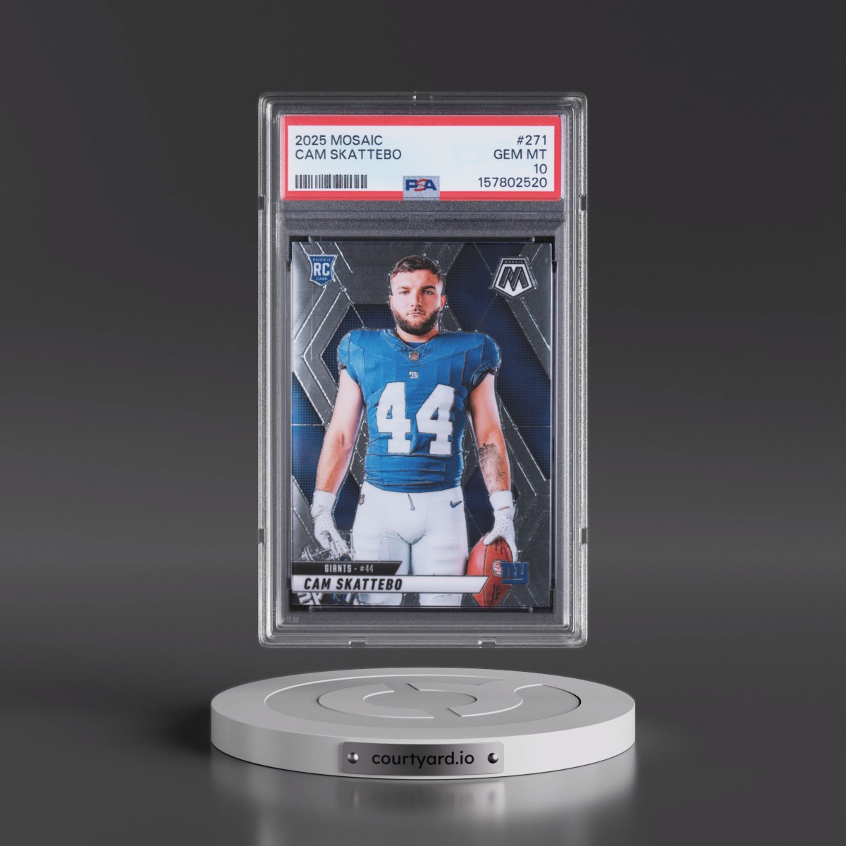2025 Panini Mosaic #271 Cam Skattebo (PSA 10 GEM MINT)