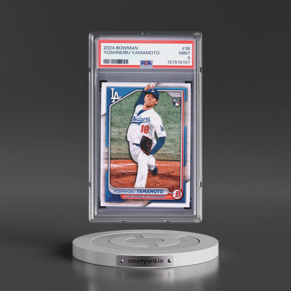 2024 Bowman #36 Yoshinobu Yamamoto (PSA 9 MINT)