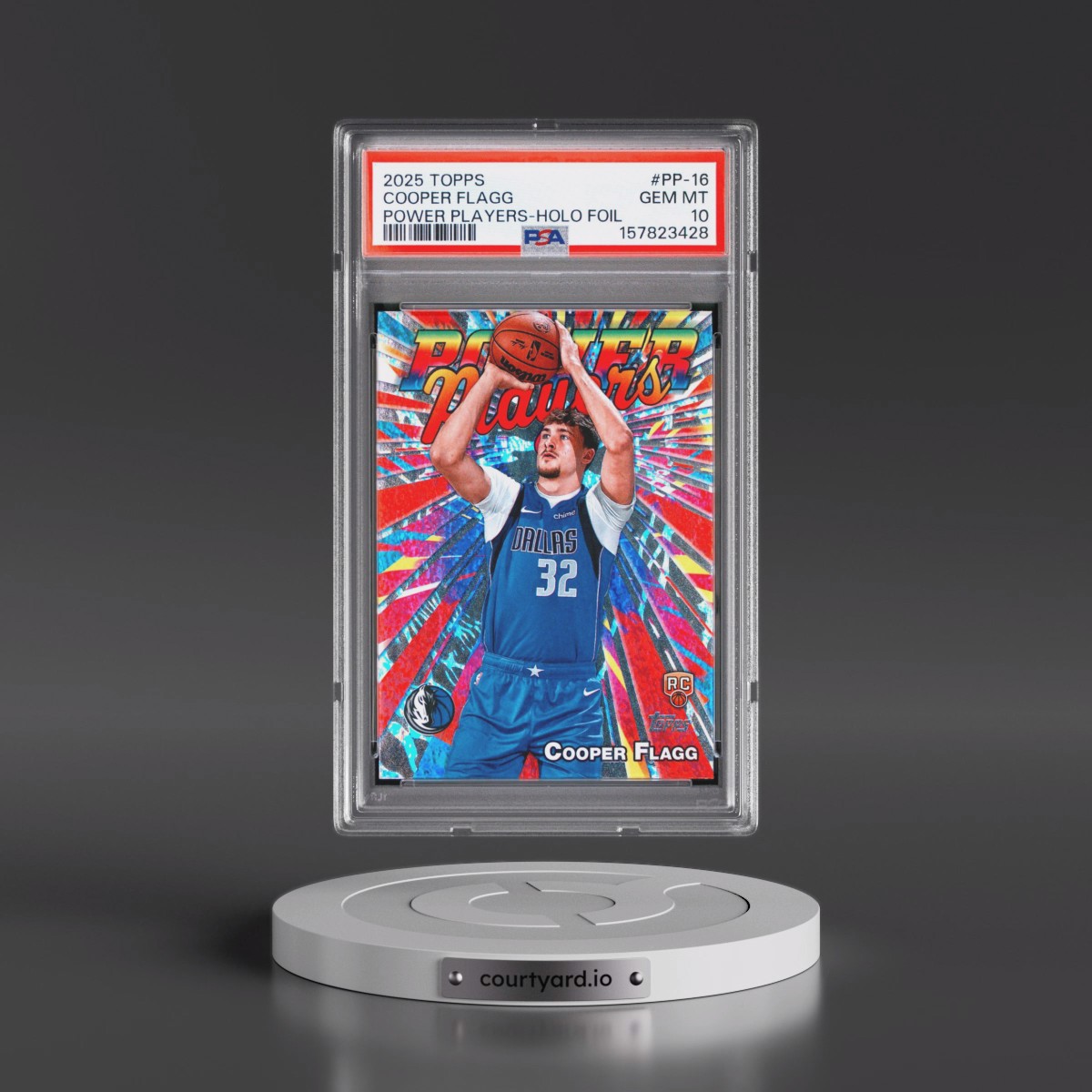 2025 Topps Power Players #PP-16 Cooper Flagg - Holo Foil (PSA 10 GEM MINT)