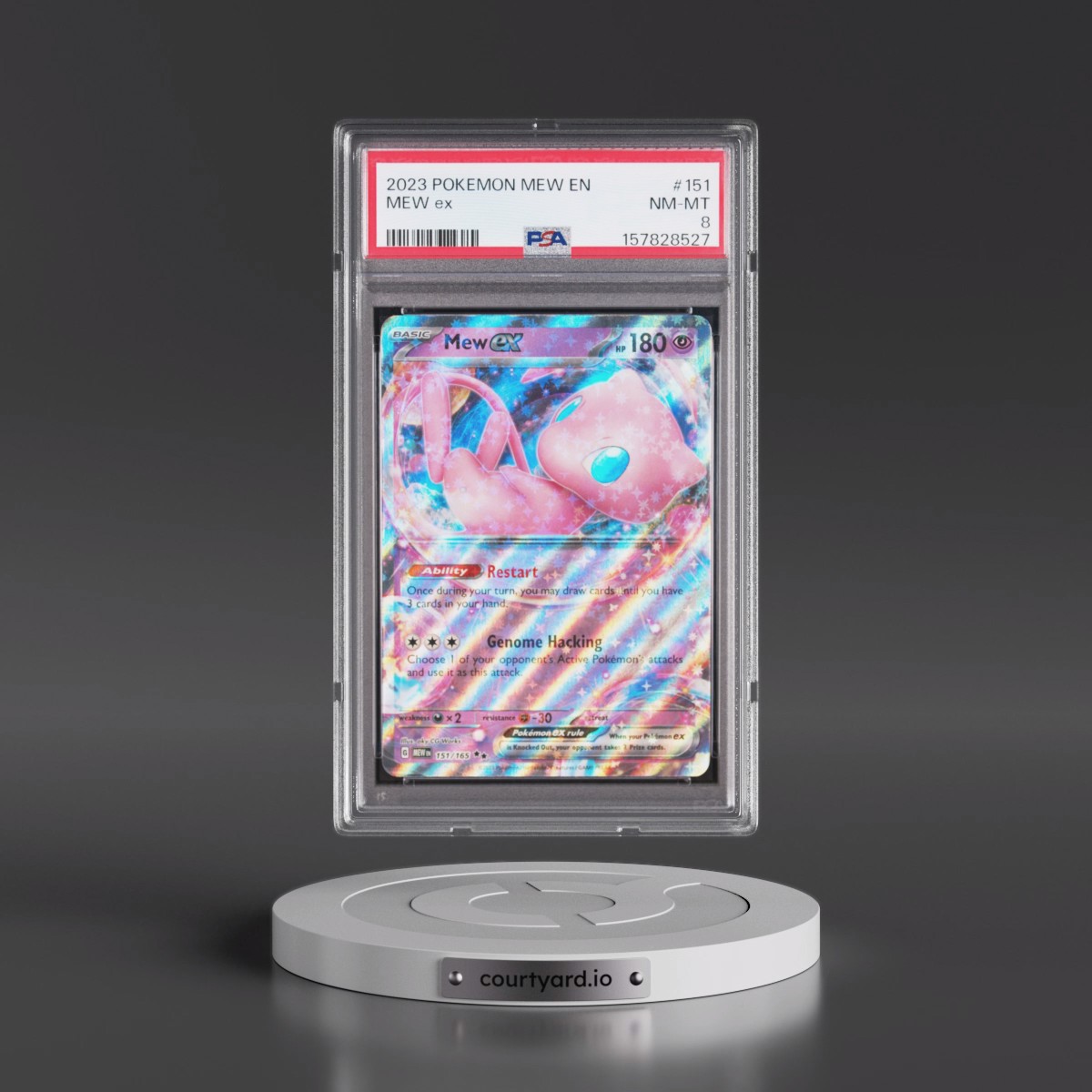 2023 Pokémon Mew EN-151 #151 Mew EX - Holo (PSA 8 NM-MT)