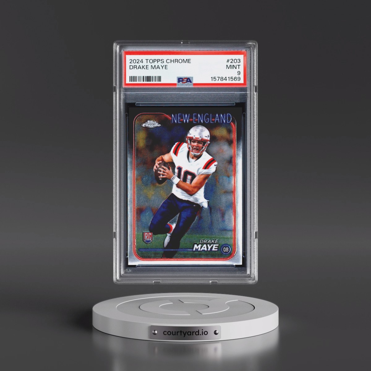 2024 Topps Chrome Drake Maye #203 PSA 9