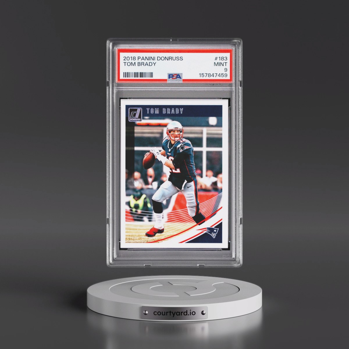 2018 Panini Donruss Tom Brady #183 PSA 9
