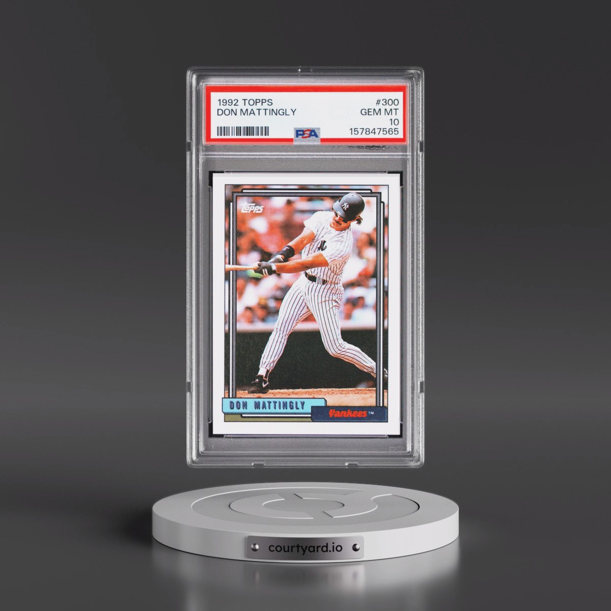 1992 Topps #300 Don Mattingly (PSA 10 GEM MINT)