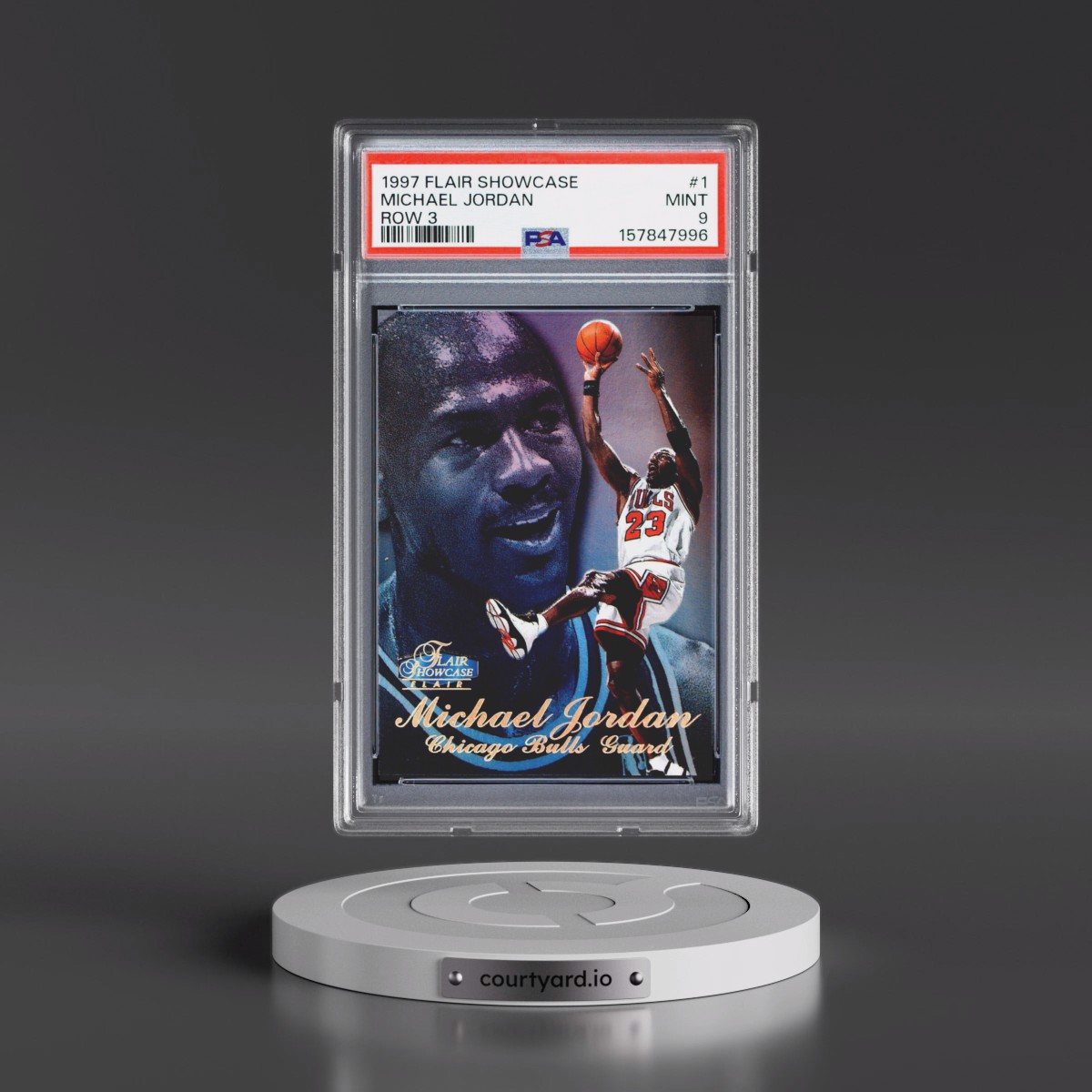 1997 Flair Showcase #1 Michael Jordan - Row 3 (PSA 9 MINT)