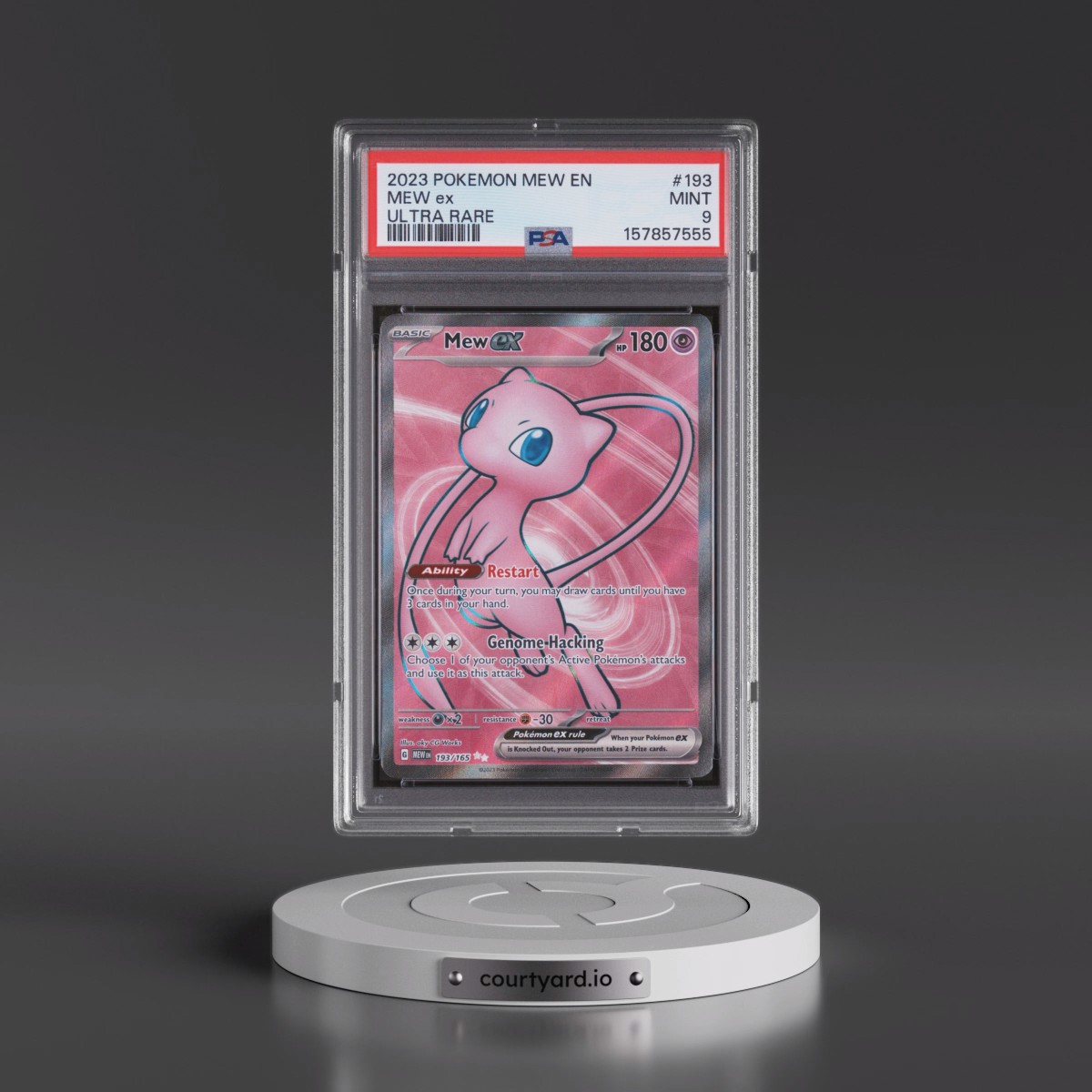 2023 Pokémon Mew EN-151 #193 Mew EX - Holo Ultra Rare (PSA 9 MINT)