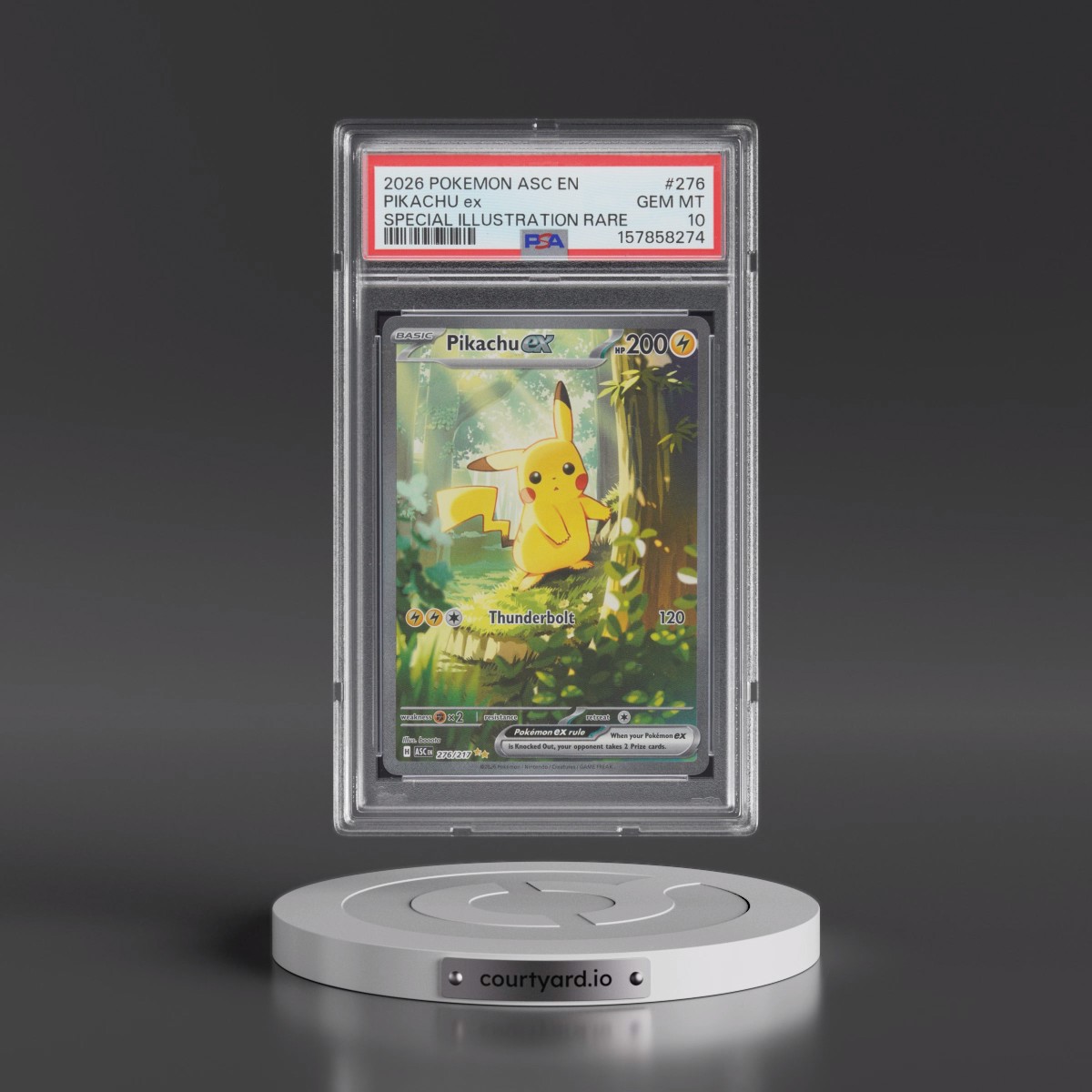 2026 Pokémon Asc EN-Ascended Heroes #276 Pikachu EX - Holo Special Illustration Rare (PSA 10 GEM MINT)