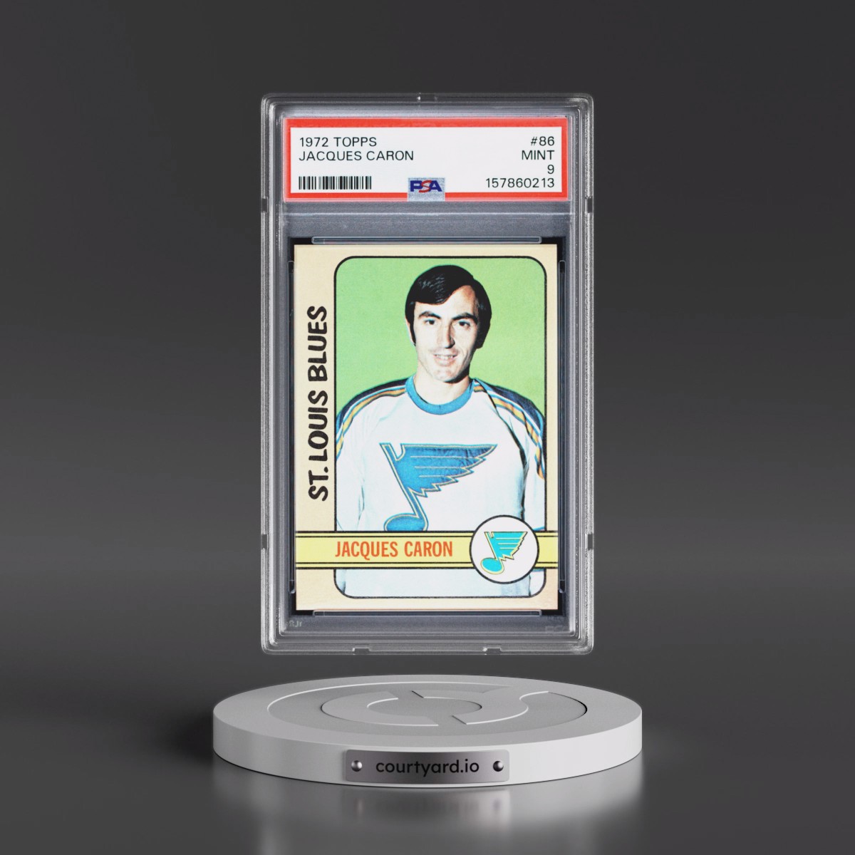 1972 Topps Jacques Caron #86 PSA 9