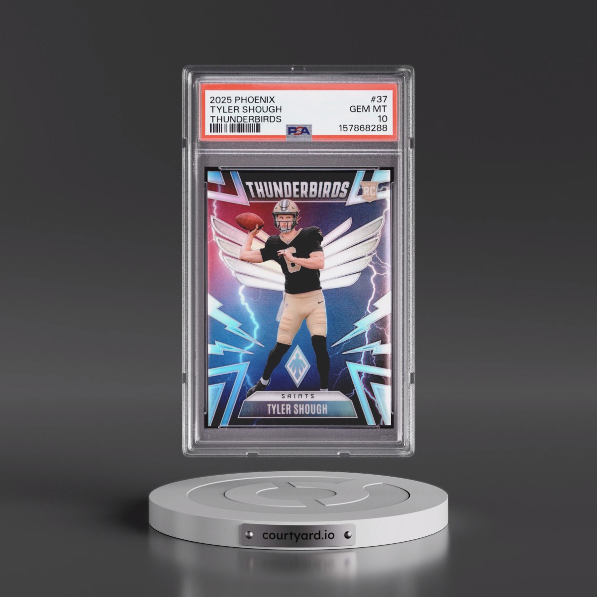 2025 Panini Phoenix Thunderbirds #37 Tyler Shough (PSA 10 GEM MINT)