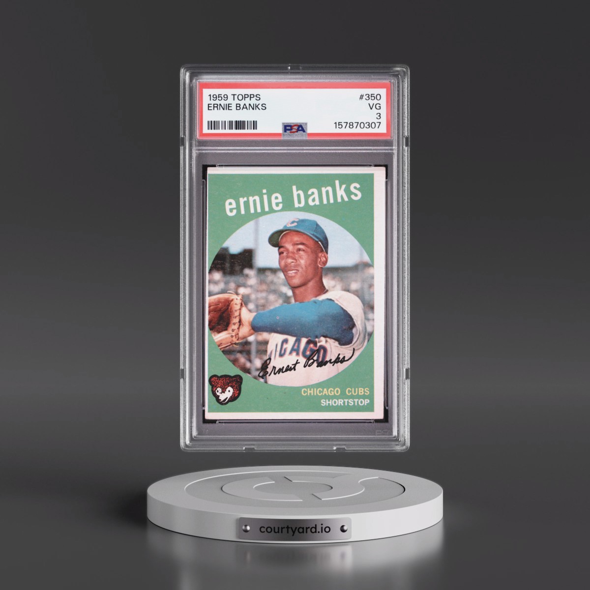 1959 Topps #350 Ernie Banks (PSA 3 VG)