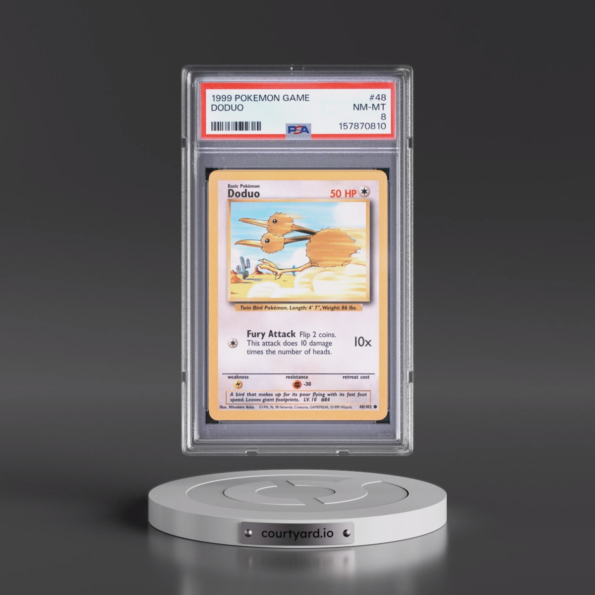 1999 Pokémon Game #48 Doduo (PSA 8 NM-MT)