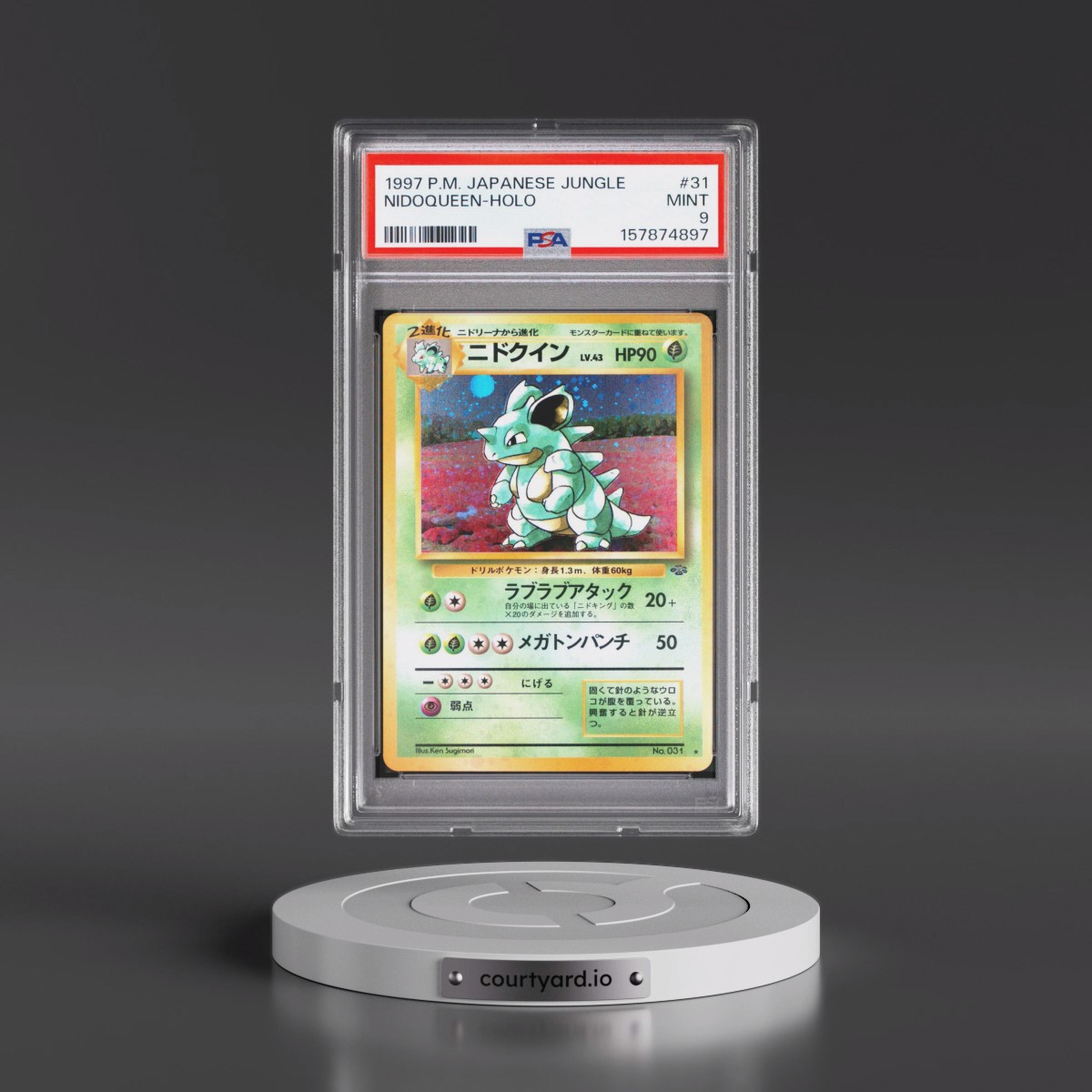 1997 Pokémon Jungle #31 Nidoqueen - Holo (PSA 9 MINT)