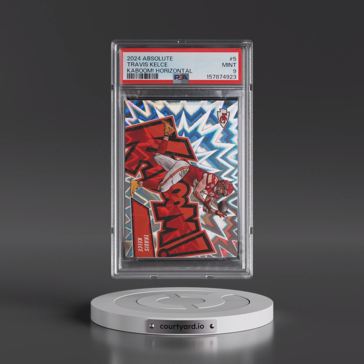 2024 Panini Absolute Kaboom! Horizontal #5 Travis Kelce (PSA 9 MINT)