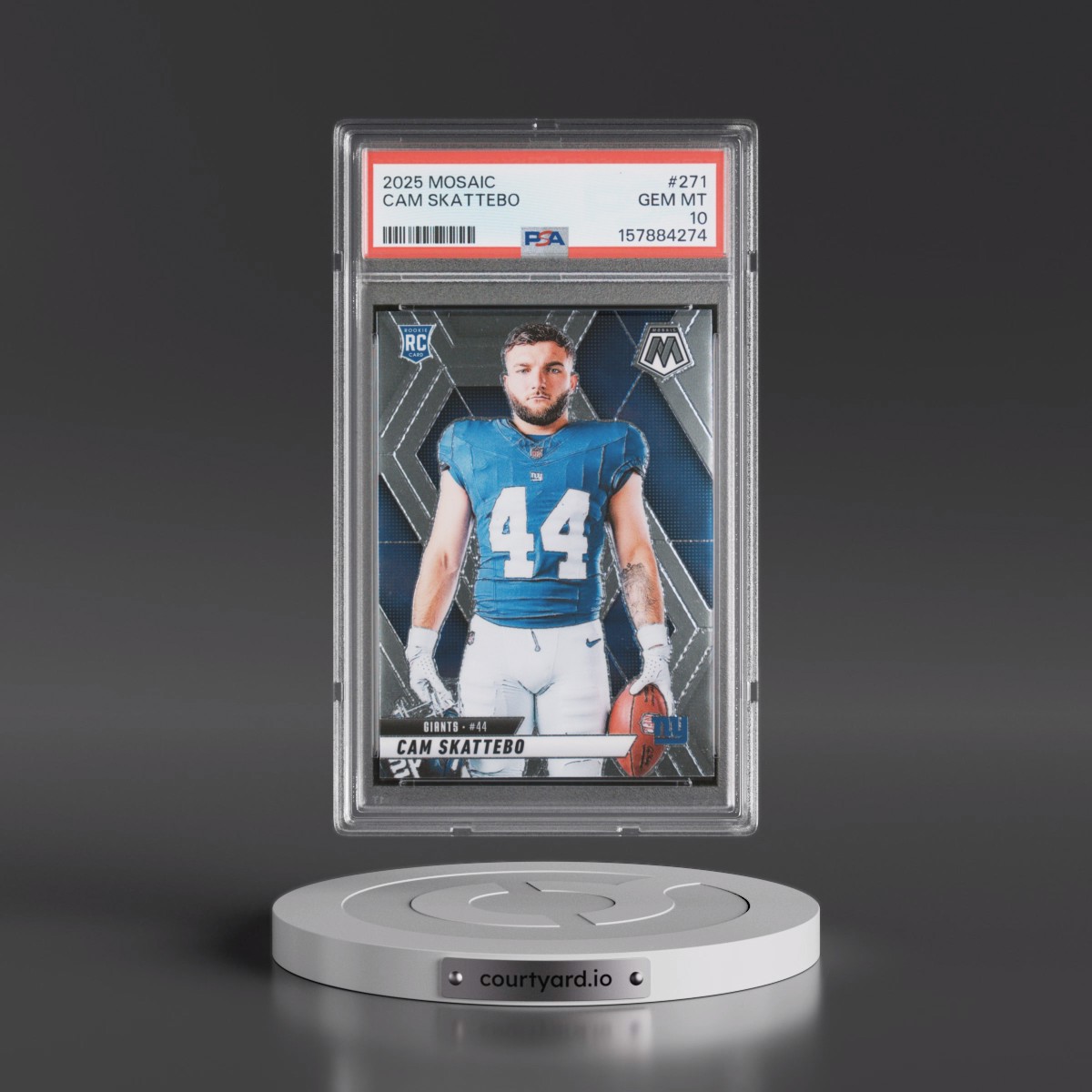 2025 Panini Mosaic #271 Cam Skattebo (PSA 10 GEM MINT)
